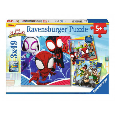 Spidey and His Amazing Friends Children's Jigsaw Puzzle (3 x 49 pieces)